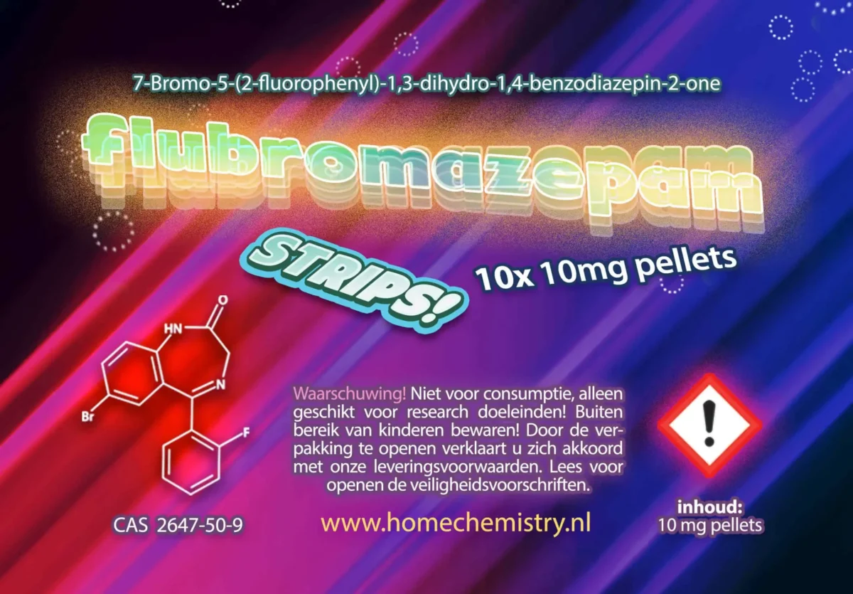 Flubromazepam Pelletstrips (10x10mg)